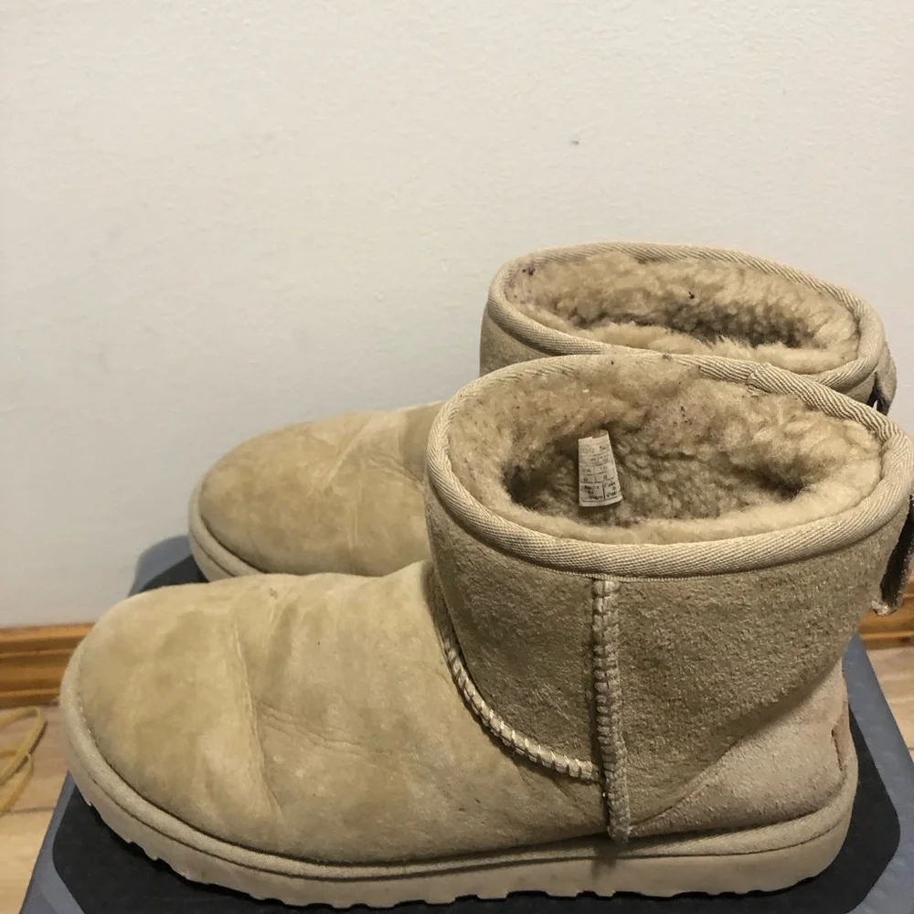 UGG 1016222 Classic Mini II Women's Chestnut Winter Ankle Boots Size 8 - Picture 9 of 14